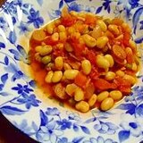 大豆の水煮から作る！　ツナと大豆のトマト煮込み　